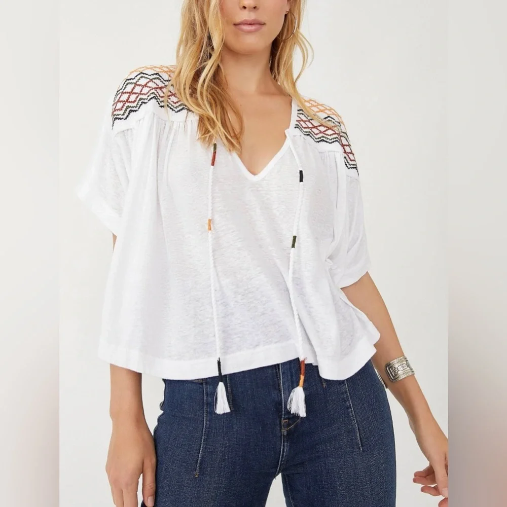 NWT Free People Market Tee Top